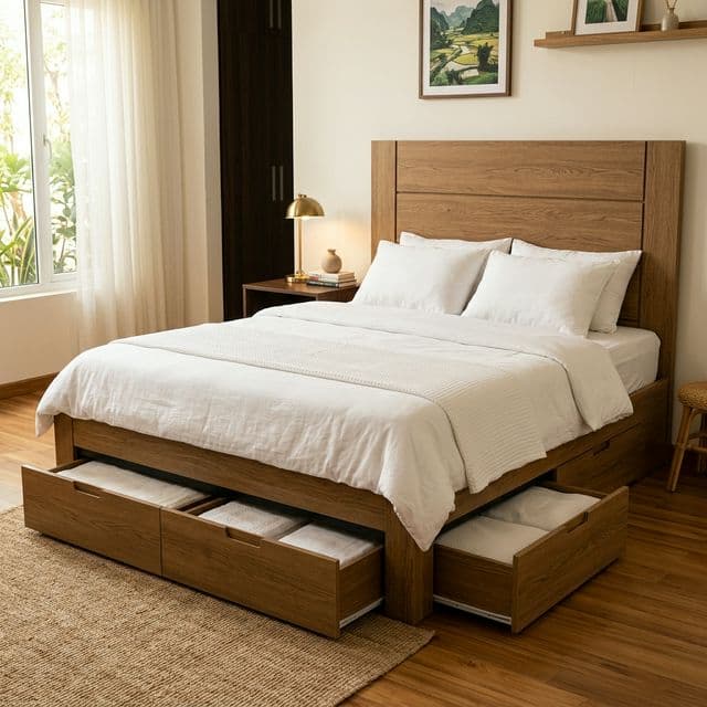 Giường Nhựa 2 Mét Cao Cấp - Hình ảnh chi tiết 1