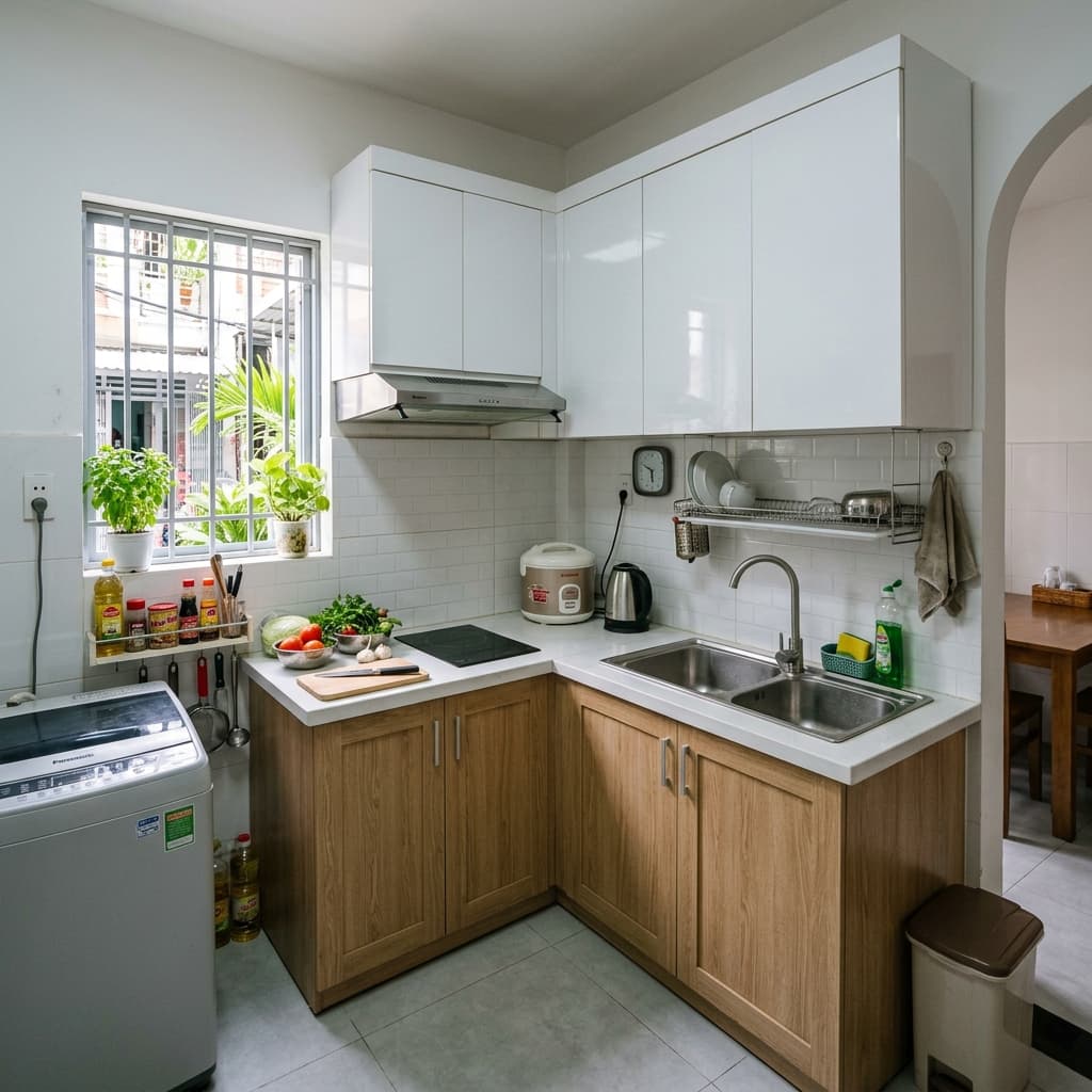 Dự Án Tủ Bếp Acrylic Sang Trọng Cho Nhà Hiện Đại